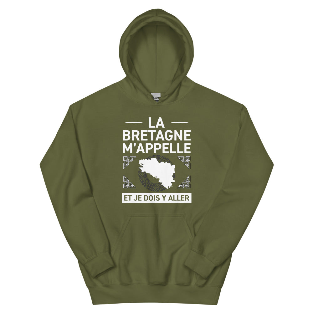 La Bretagne m'appelle et je dois y aller - Sweatshirt à capuche standard