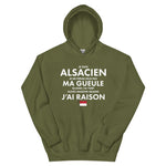 Je suis Alsacien je ne ferme pas ma gueule - Sweatshirt à capuche standard