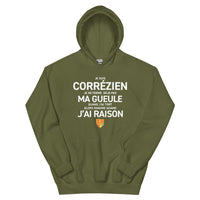 Thumbnail for Je suis Corrézien je ne ferme pas ma gueule - Sweatshirt à capuche standard