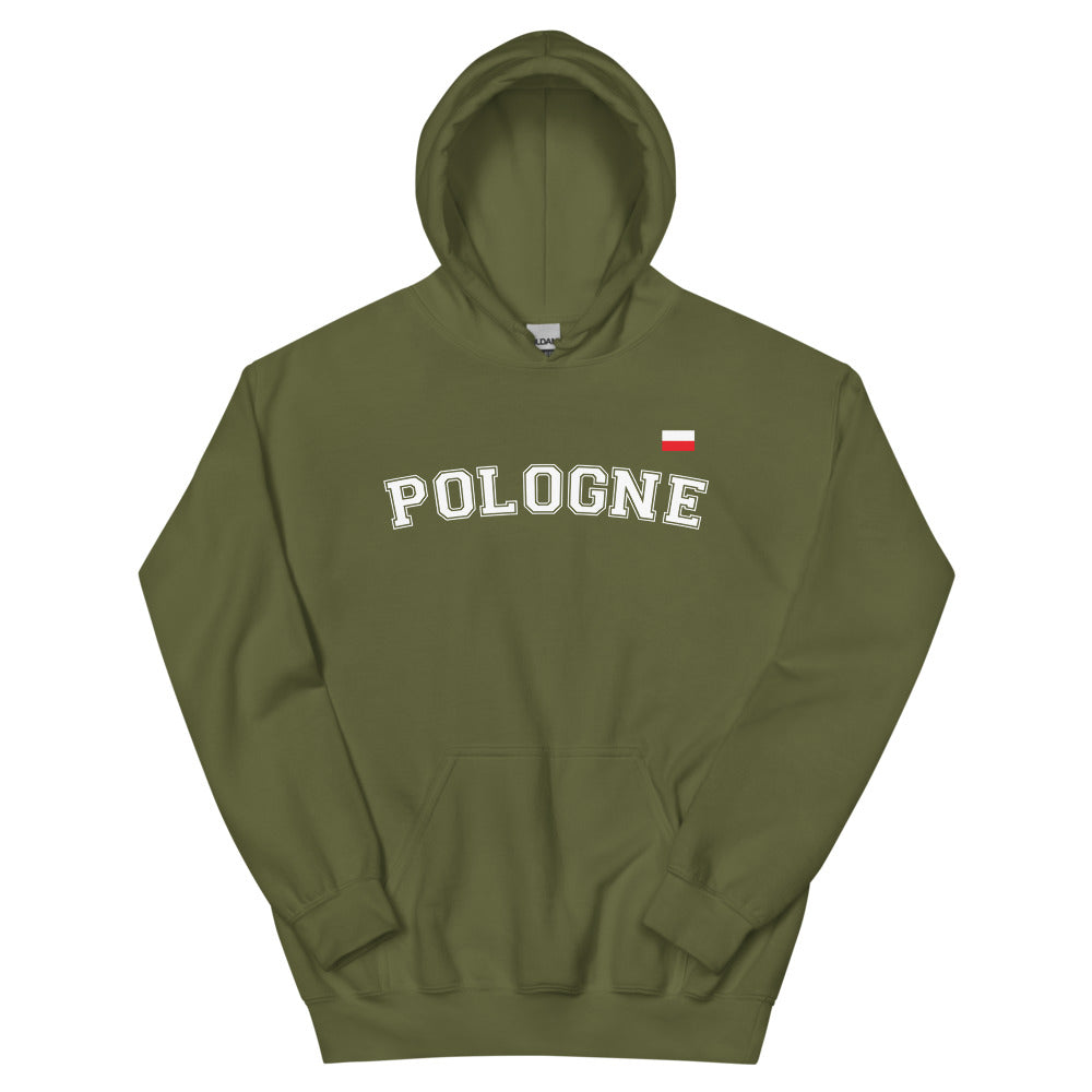 Sweatshirt Pologne gris foncé chiné dos - Style université américaine chic