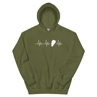 Thumbnail for Sweatshirt Franche-Comté battement de coeur avec carte de la Comté