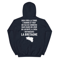 Thumbnail for Dieu créa la Bretagne - Sweatshirt à capuche - Ici & Là - T-shirts & Souvenirs de chez toi