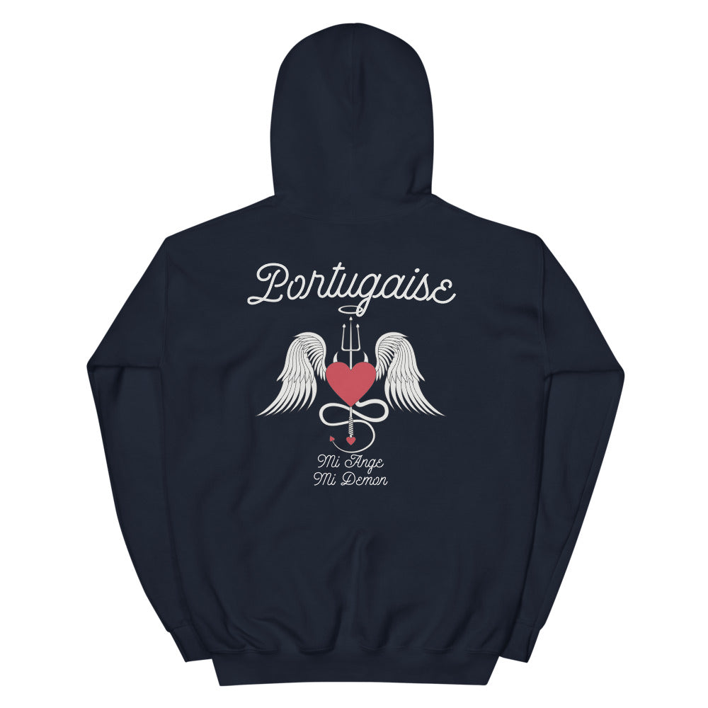 Sweatshirt Portugal bordeaux - Mi Ange Mi Démon humoristique