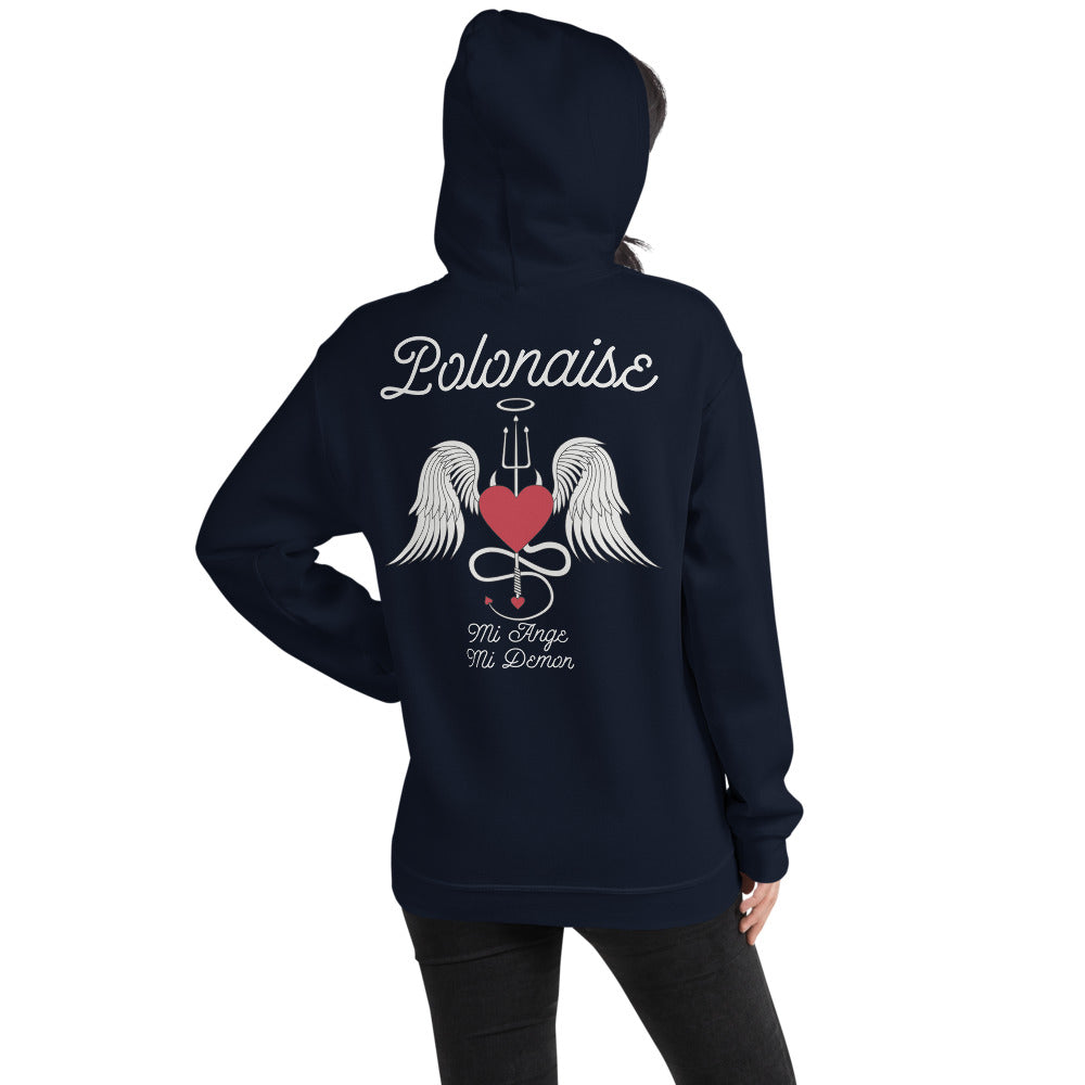 Sweatshirt Polonaise vert militaire - Mi Ange Mi Démon humoristique