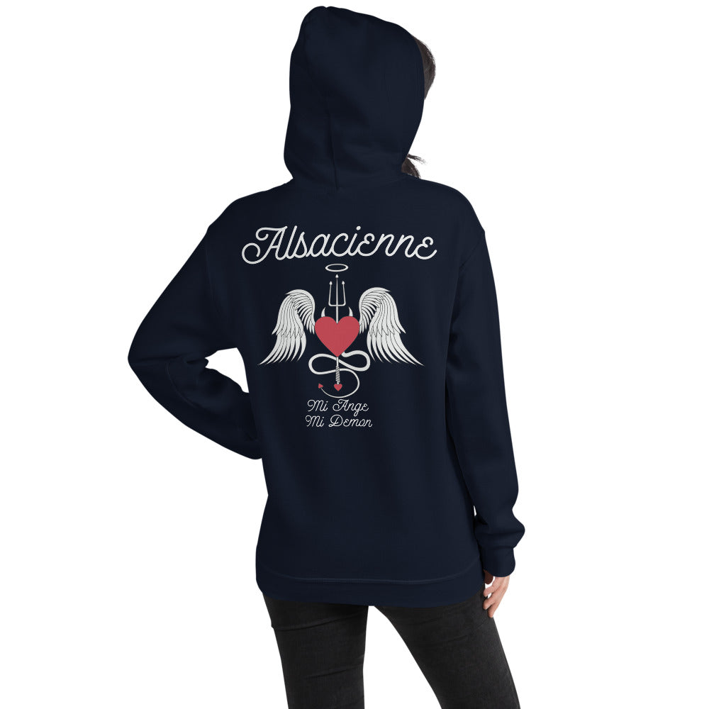 Alsacienne Mi Ange Mi Démon - Sweatshirt à capuche standard