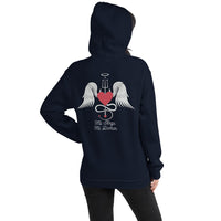 Thumbnail for Sweatshirt Mi Ange Mi Démon bordeaux - design chic et douillet