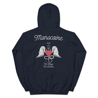 Thumbnail for Sweatshirt marocain bordeaux - Ange et Démon humoristique