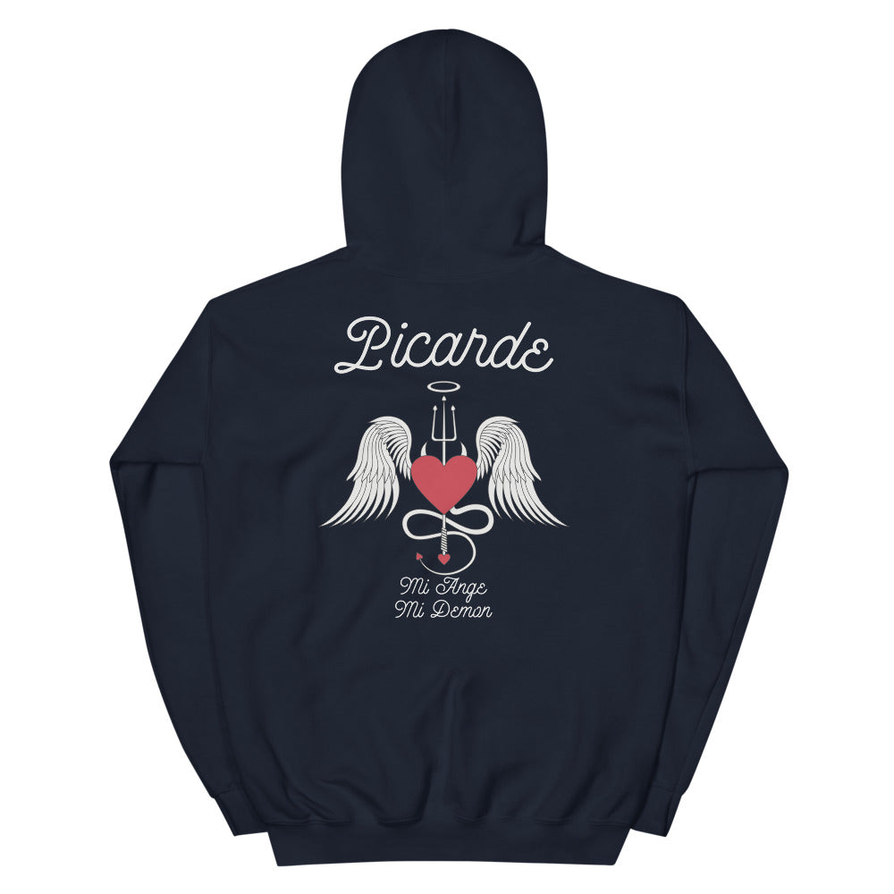 Sweatshirt Picarde bordeaux - design Ange et Démon