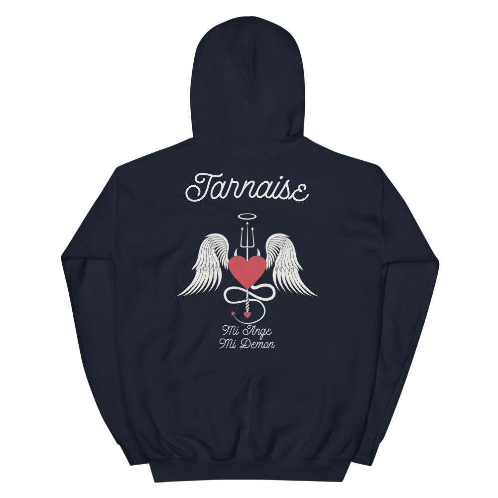 Sweatshirt Tarnaise noir dos - Design Ange et Démon