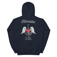 Thumbnail for Sweatshirt Tarnaise noir dos - Design Ange et Démon