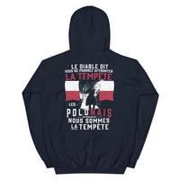 Thumbnail for Sweatshirt Pologne gris foncé chiné - Les Polonais répondirent : tempête