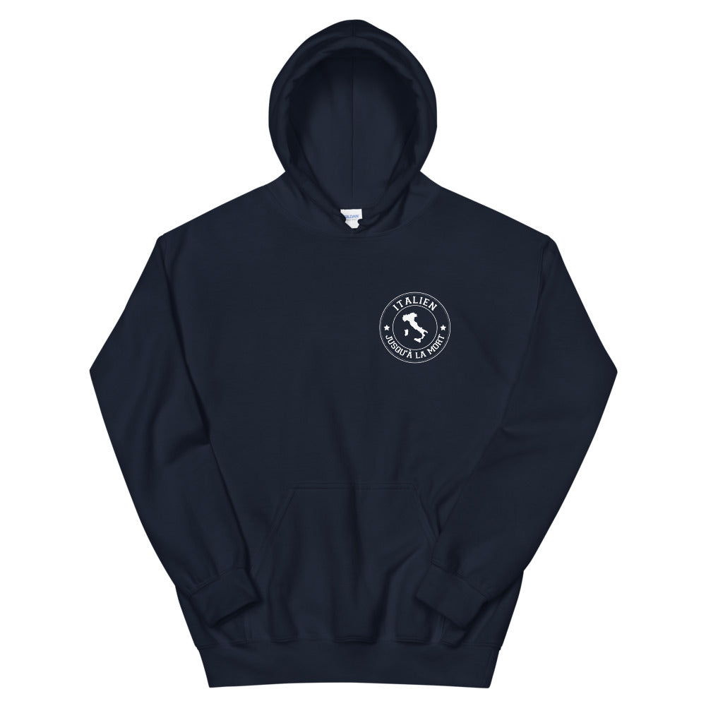 Sweatshirt Italie bordeaux dos - Italienne jusqu'à la mort