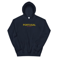 Thumbnail for Sweatshirt Portugal gris foncé chiné dos - confort et style brodés