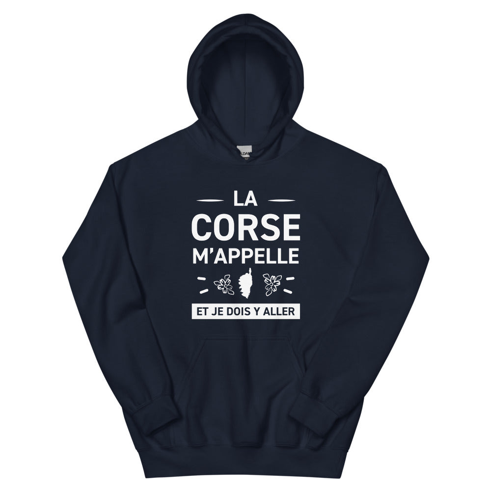 Sweatshirt Corse bleu clair - La Corse M'appelle et je dois y aller