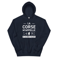 Thumbnail for Sweatshirt Corse bleu clair - La Corse M'appelle et je dois y aller