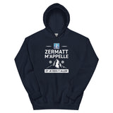 Zermatt m'appelle et je dois y aller - Valais - Sweatshirt à capuche standard