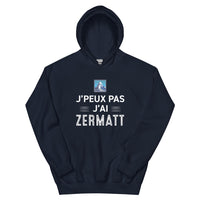 Thumbnail for Zermatt j'peux pas - Valais - Sweatshirt à capuche standard