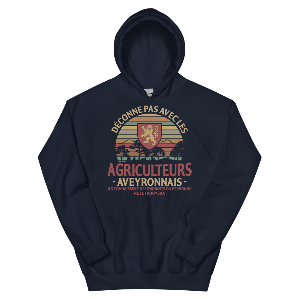 Déconne pas avec les Agriculteurs Aveyronnais - Sweatshirt à capuche standard