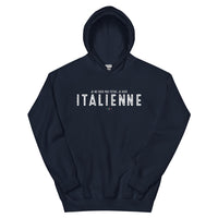 Thumbnail for Sweatshirt Italie bordeaux - Je suis Italienne, fière et drôle