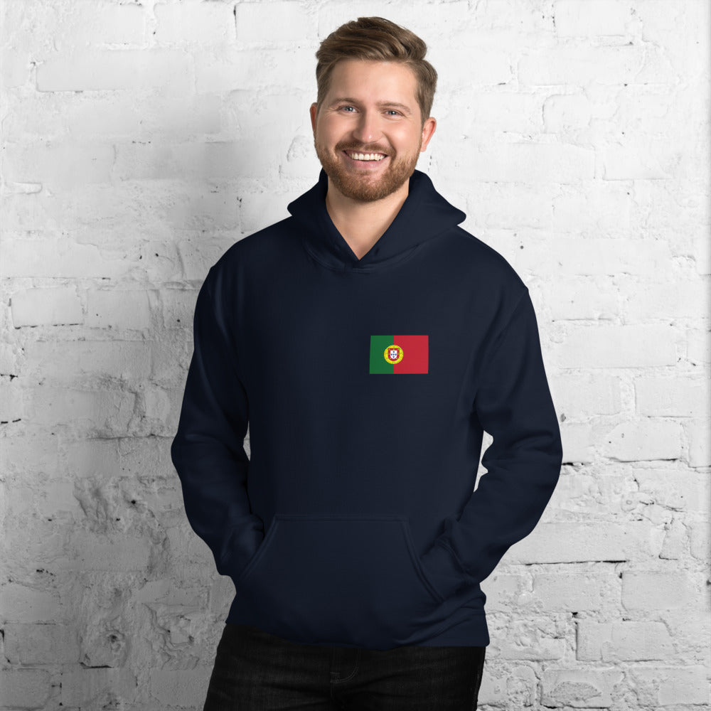 Sweatshirt Portugal gris foncé chiné - Je n'ai pas choisi d'être Portugais