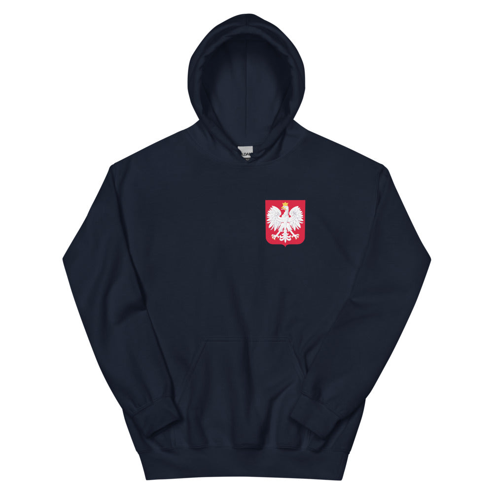 Sweatshirt Pologne gris foncé chiné dos - Je n'ai pas choisi d'être Polonais