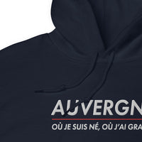 Thumbnail for Auvergne où je suis né - Sweat à capuche Brodé