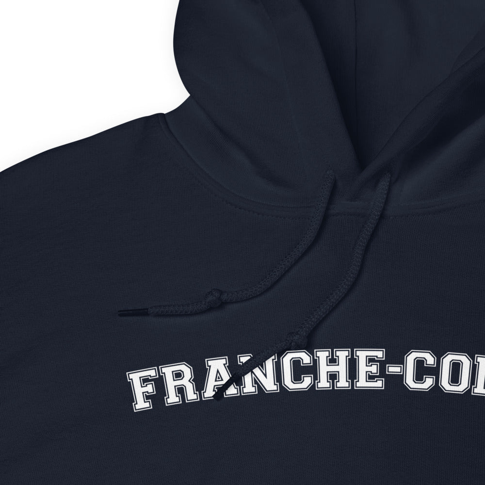 Sweatshirt Franche-Comté bleu indigo - Style collège américain