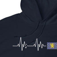 Thumbnail for Sweatshirt Franche-Comté battement de coeur avec drapeau