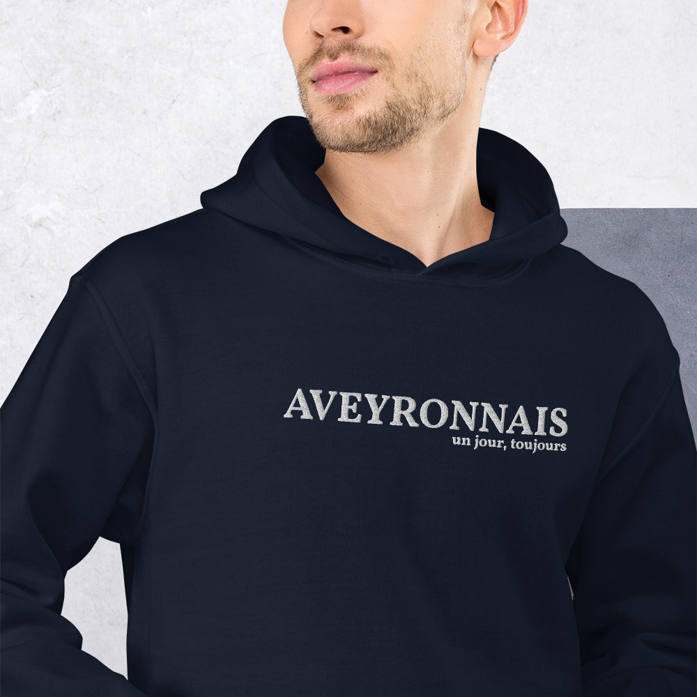 Aveyronnais, un jour toujours, Sweatshirt à capuche brodé