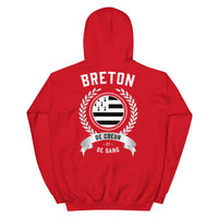 Thumbnail for Breton de coeur et de sang - Sweatshirt à capuche Bretagne