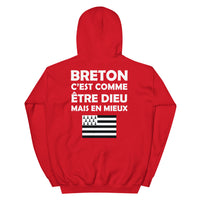 Thumbnail for Breton. c'est comme être Dieu mais en Mieux - Sweat à capuche