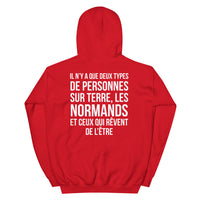 Thumbnail for Sweatshirt Normand bleu indigo dos - Deux types de personnes, les Normands