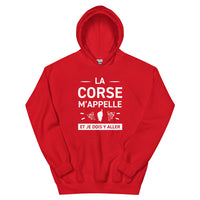 Thumbnail for Sweatshirt Corse gris foncé chiné - La Corse M'appelle et je dois y aller
