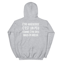 Thumbnail for Ariégeoise, c'est un peu comme être Dieu mais en mieux - Sweat à Capuche standard femme - Ariège