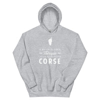 Thumbnail for Pas besoin de thérapie Corse (carte de la corse) - Sweatshirt à capuche standard