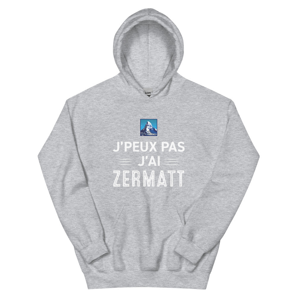 Zermatt j'peux pas - Valais - Sweatshirt à capuche standard