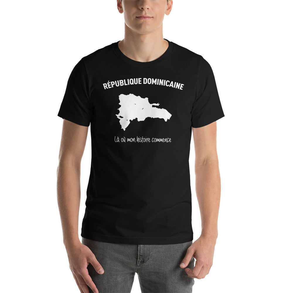 T-shirt République Dominicaine blanc - Mon histoire commence