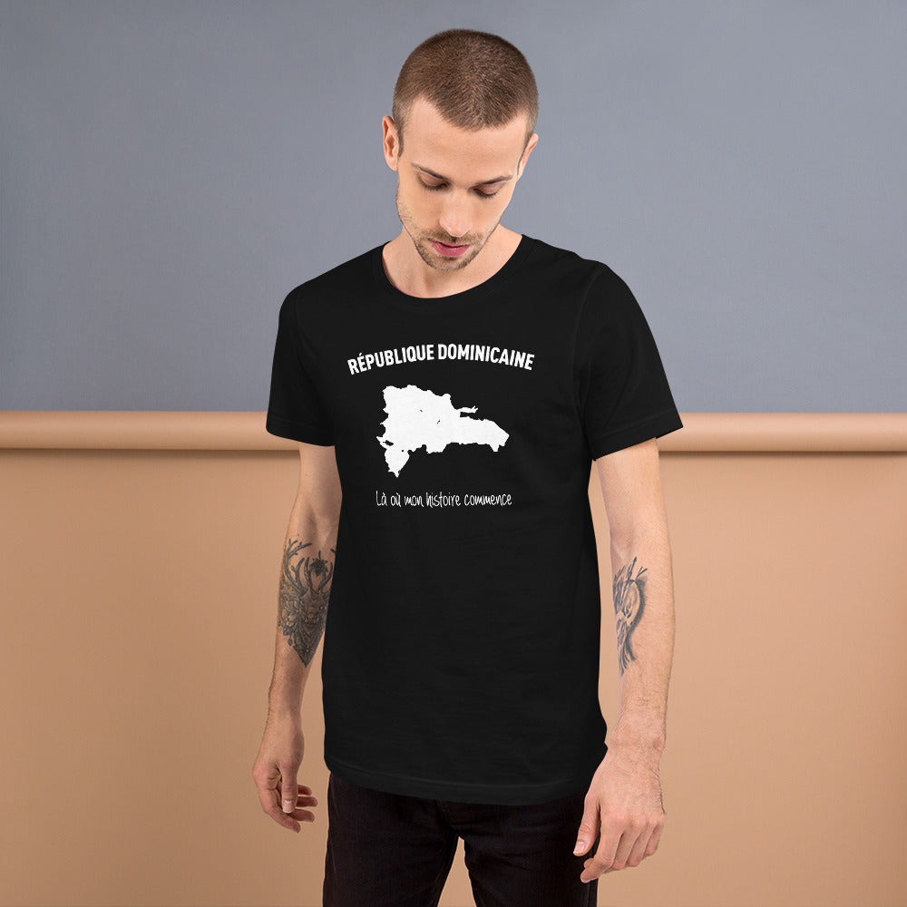 T-shirt République Dominicaine vert - Mon histoire commence