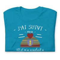 Thumbnail for T-shirt Saint Tropez j'ai suivi mon coeur - Unisexe standard - Provence Souvenirs
