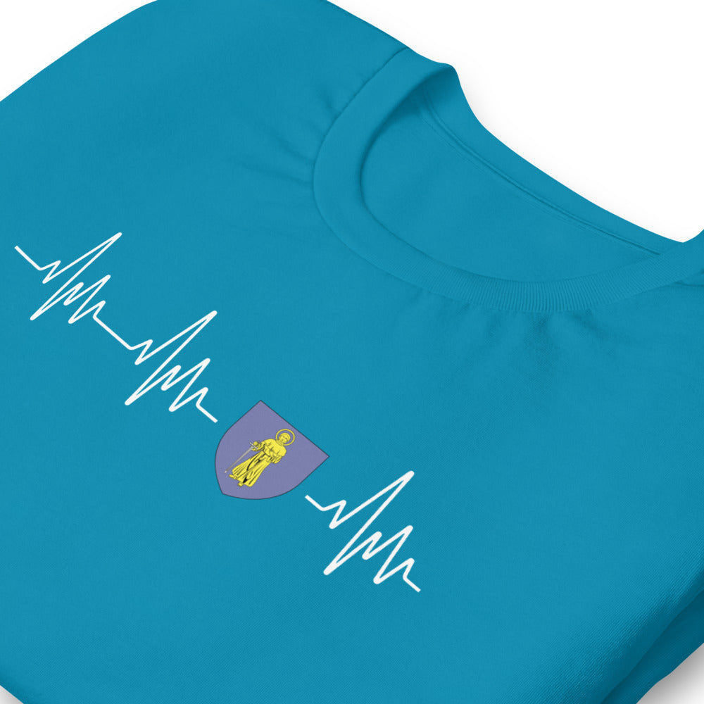T-shirt Saint Tropez Battement de coeur Blason - Unisexe standard - Provence