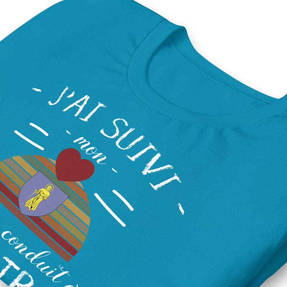 T-shirt Saint Tropez j'ai suivi mon coeur - Unisexe standard - Provence Souvenirs