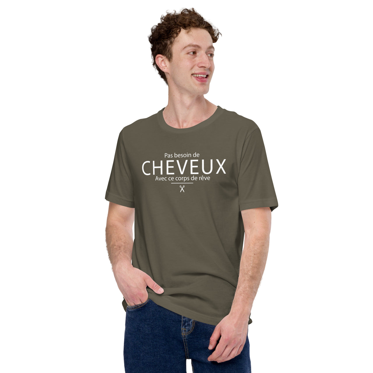 T-shirt unisexe Pas besoin - Imprimé au Canada