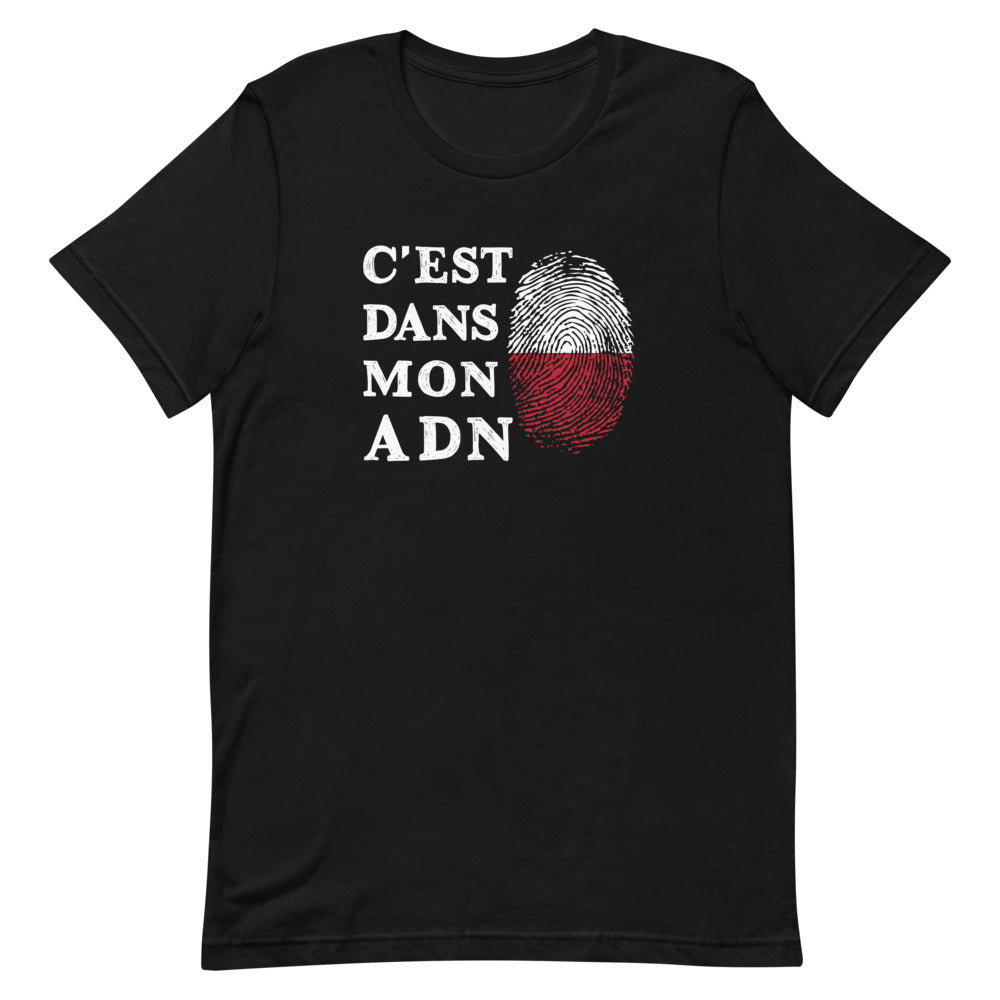 C'est dans mon ADN - Pologne - T-Shirt unisexe léger et doux - Ici & Là - T-shirts & Souvenirs de chez toi