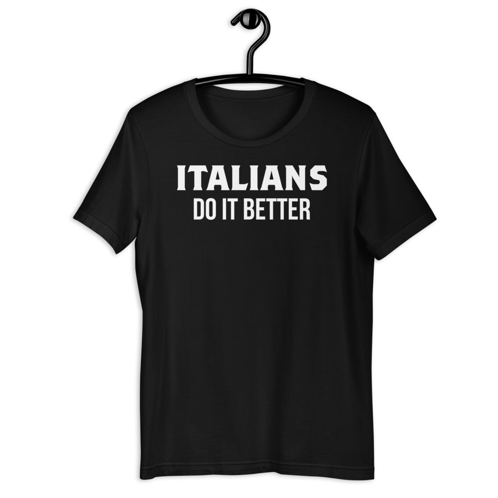 T-shirt Italie noir dos - Les Italiens le font mieux