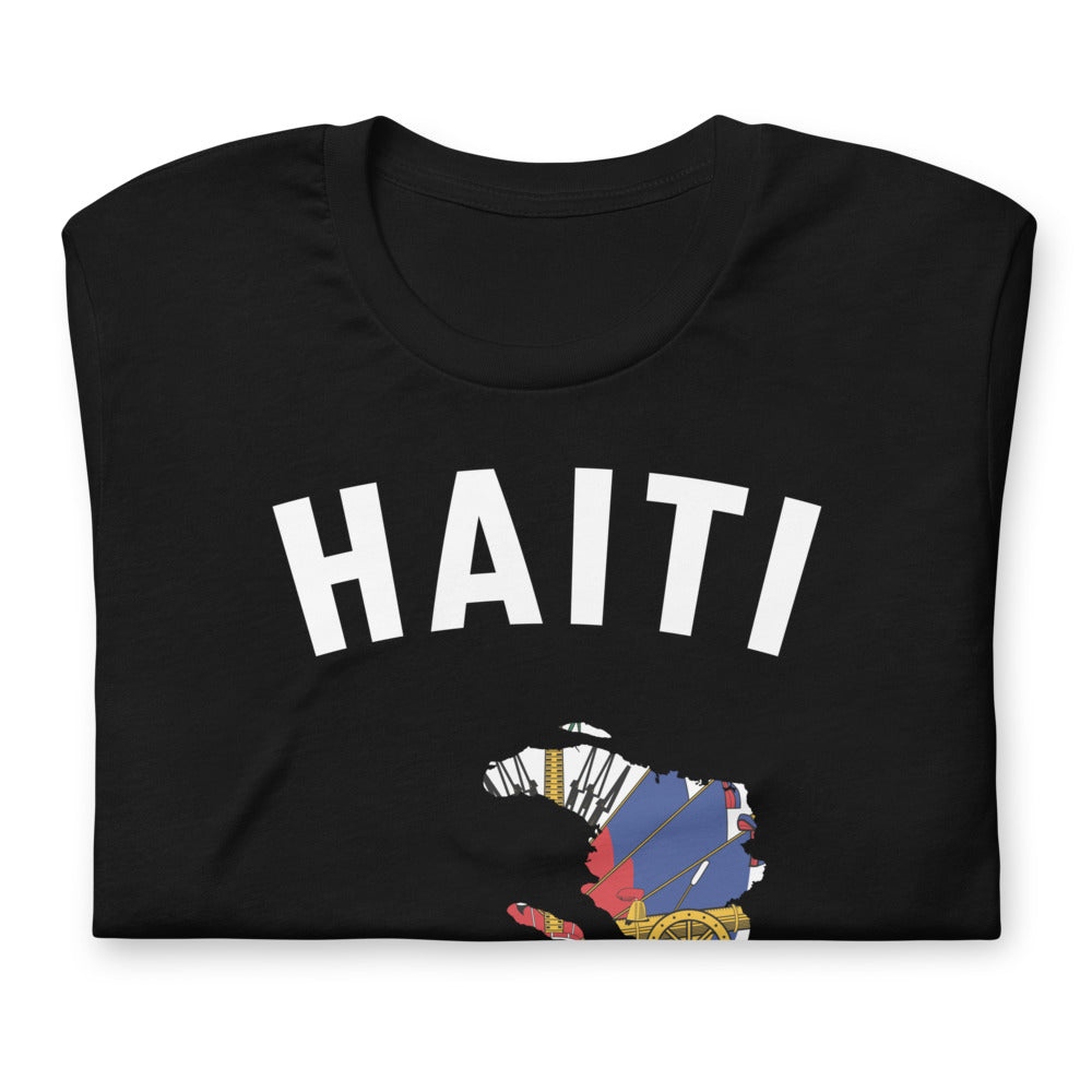 T-shirt Haïti rouge - Mon histoire commence avec fierté