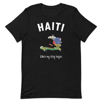Thumbnail for T-shirt Haïti bleu marine dos - Mon histoire commence avec fierté
