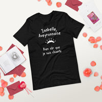 Thumbnail for T-shirt Aveyron noir dos - Isabelle Aveyronnaise humoristique