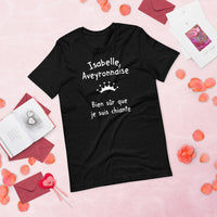 Thumbnail for T-shirt Aveyron noir chiné - Isabelle Aveyronnaise humoristique
