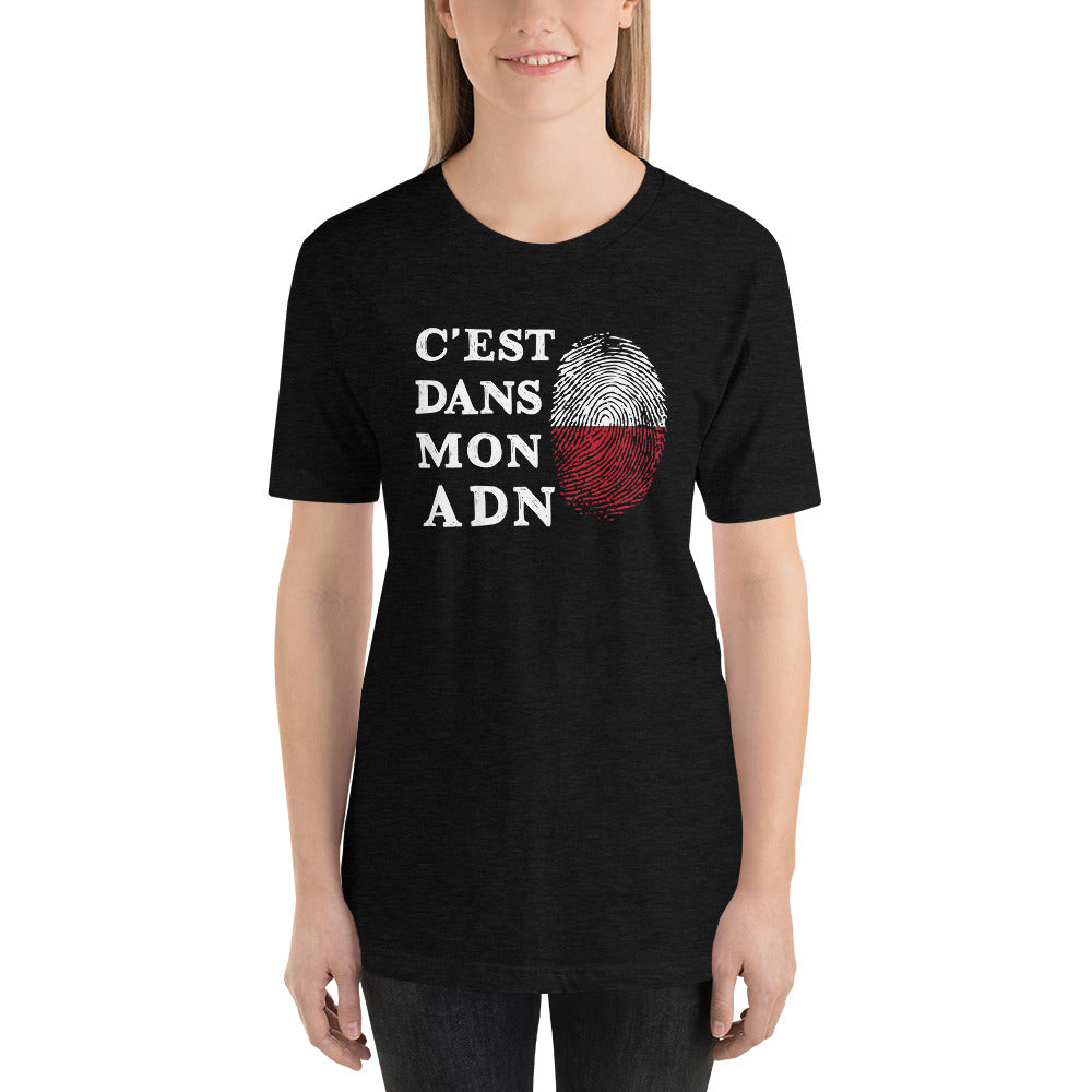 C'est dans mon ADN - Pologne - T-Shirt unisexe léger et doux - Ici & Là - T-shirts & Souvenirs de chez toi