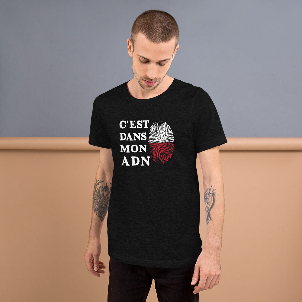 C'est dans mon ADN - Pologne - T-Shirt unisexe léger et doux - Ici & Là - T-shirts & Souvenirs de chez toi